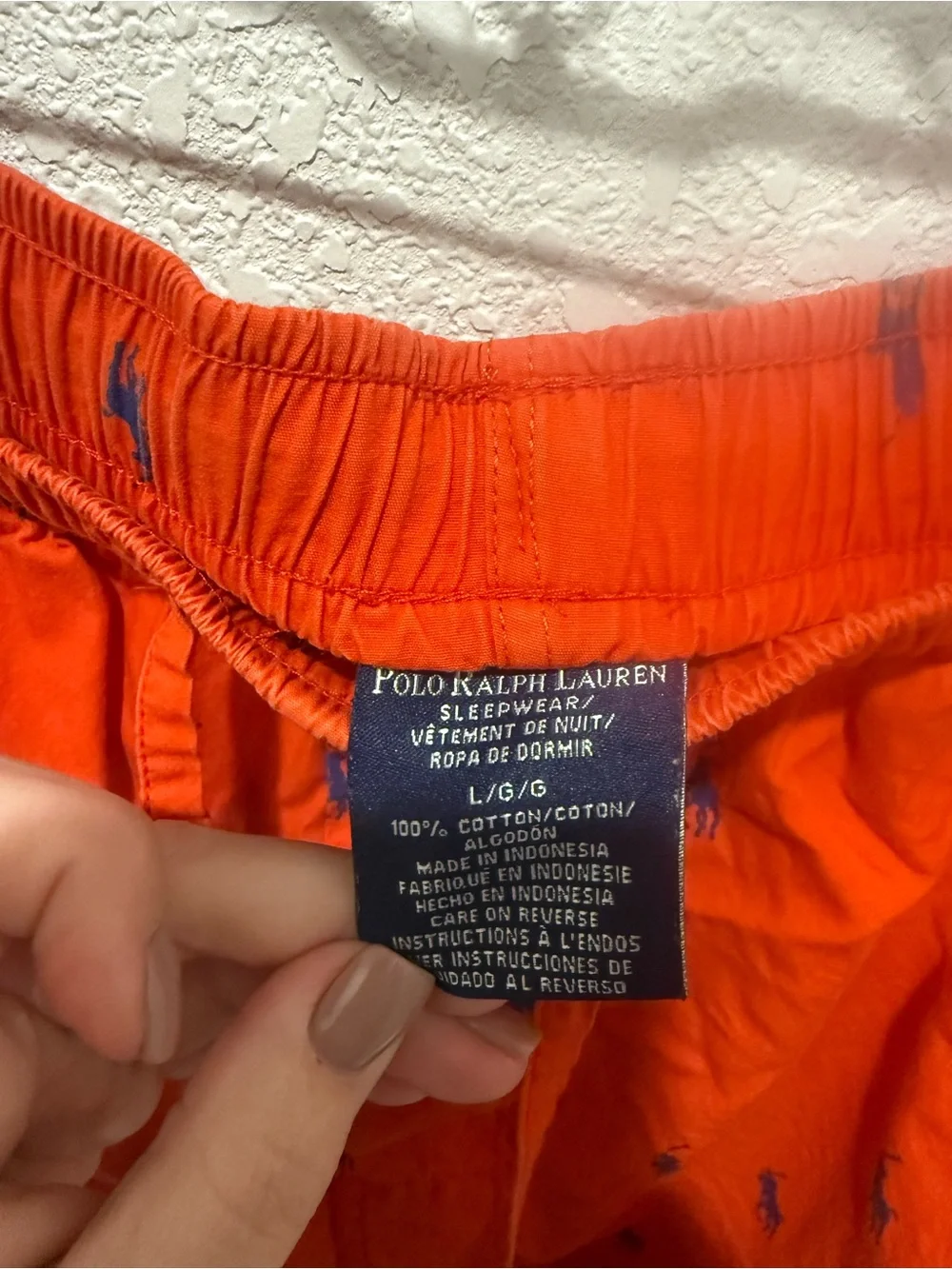 Polo by Ralph Lauren Men’s Orange Logo-Embroidered Lounge Pants